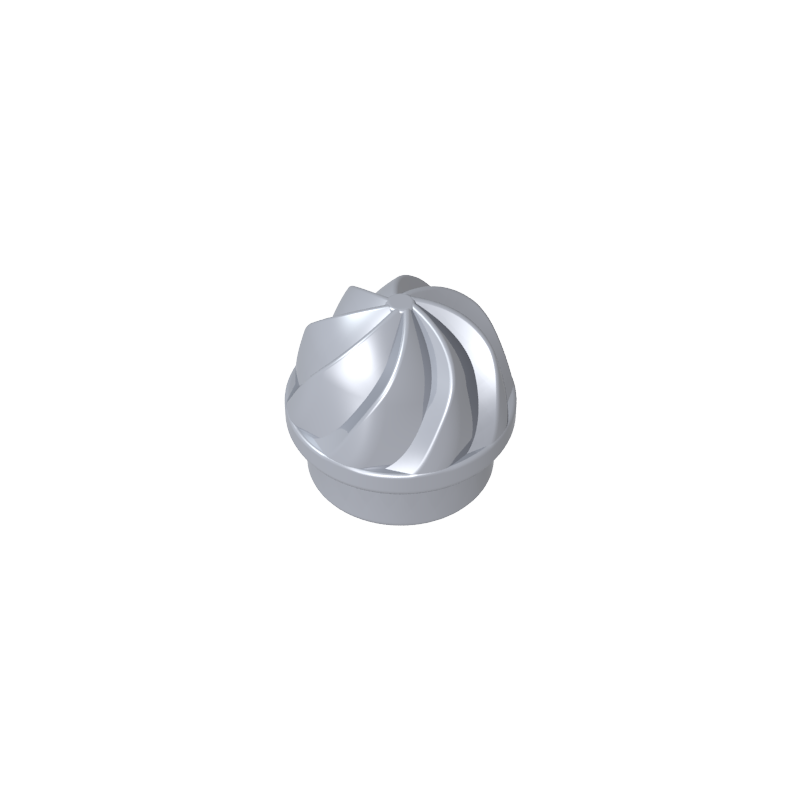 15470 | Plate, Round 1 x 1 with Vertical Swirl / Twist