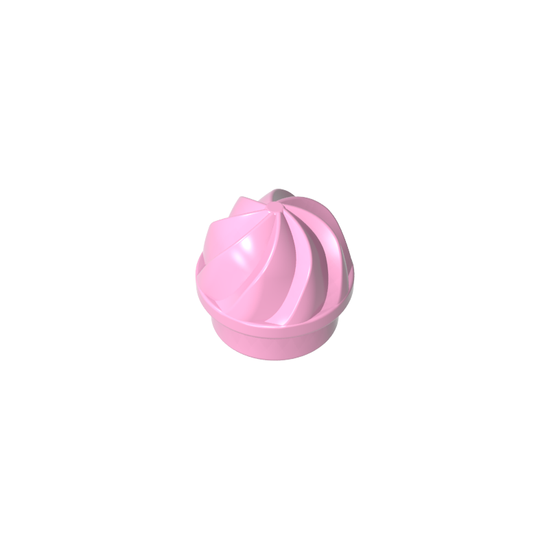 15470 | Plate, Round 1 x 1 with Vertical Swirl / Twist