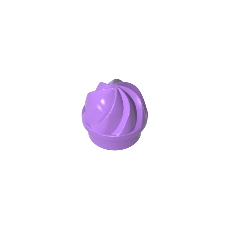15470 | Plate, Round 1 x 1 with Vertical Swirl / Twist
