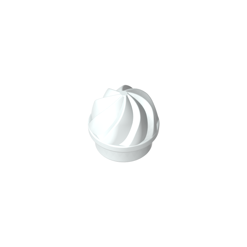 15470 | Plate, Round 1 x 1 with Vertical Swirl / Twist