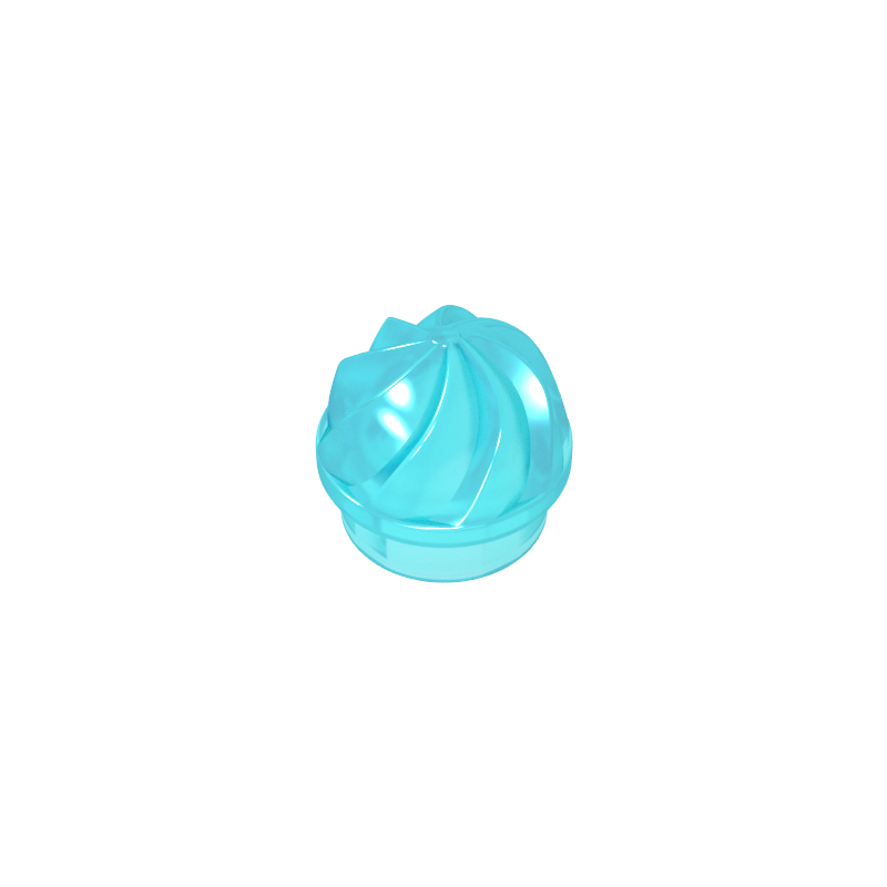 15470 | Plate, Round 1 x 1 with Vertical Swirl / Twist