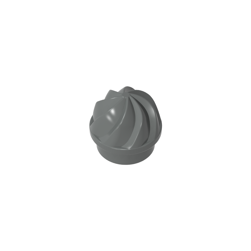 15470 | Plate, Round 1 x 1 with Vertical Swirl / Twist