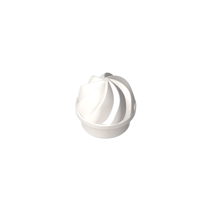15470 | Plate, Round 1 x 1 with Vertical Swirl / Twist