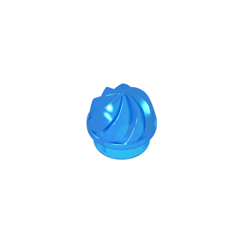 15470 | Plate, Round 1 x 1 with Vertical Swirl / Twist