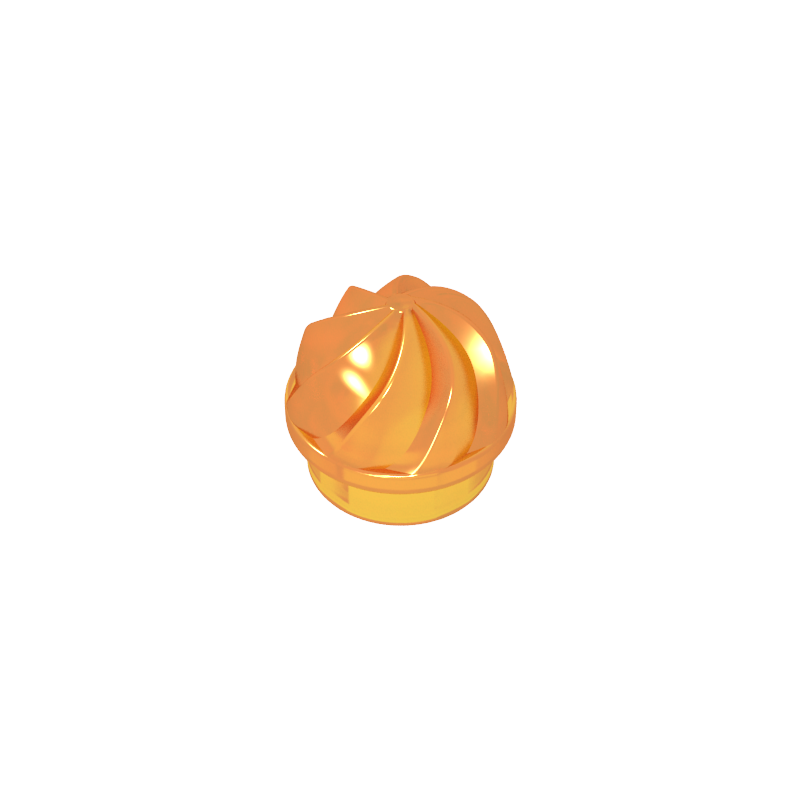 15470 | Plate, Round 1 x 1 with Vertical Swirl / Twist