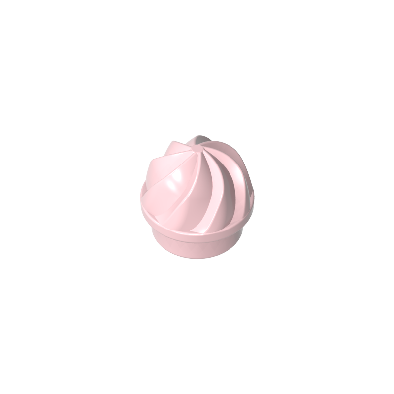 15470 | Plate, Round 1 x 1 with Vertical Swirl / Twist