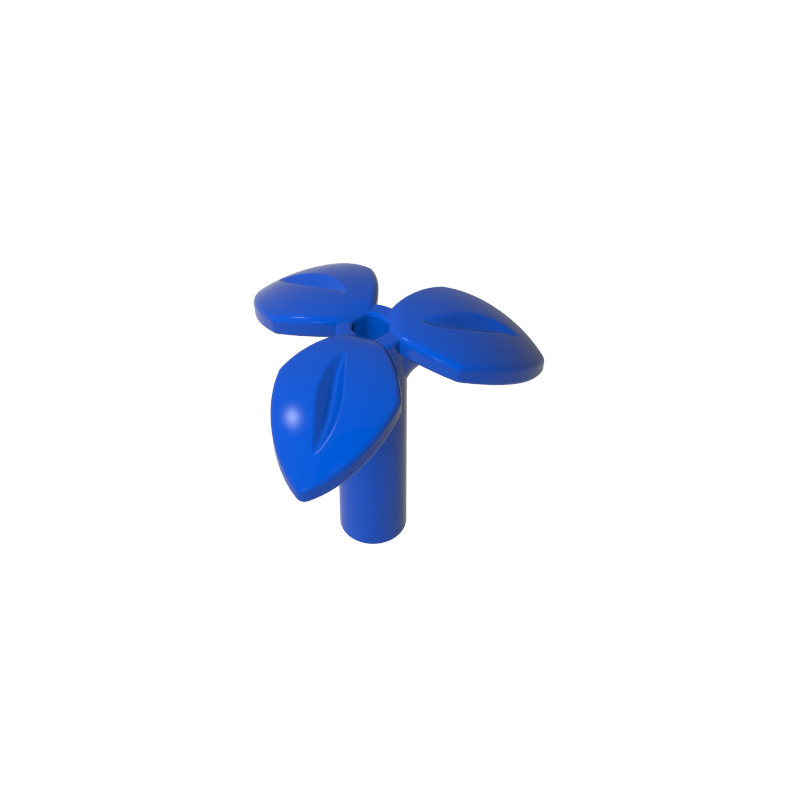 37695 | Plant Stem with Bar, 3 Leaves, and Small Pin Hole