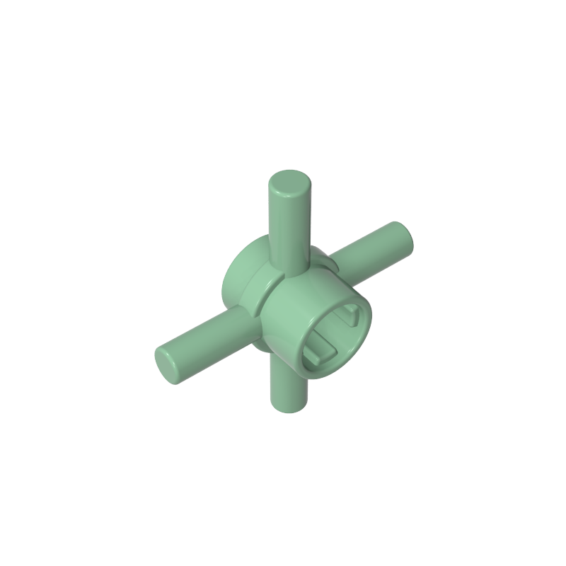 48723 | Technical Axle Connector Hub with 4 Bars and Pin Hole