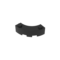 5152 | Brick, Round Corner 3 x 3 Macaroni with 2 Studs