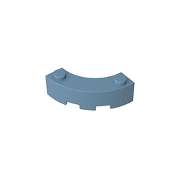 5152 | Brick, Round Corner 3 x 3 Macaroni with 2 Studs