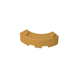 5152 | Brick, Round Corner 3 x 3 Macaroni with 2 Studs