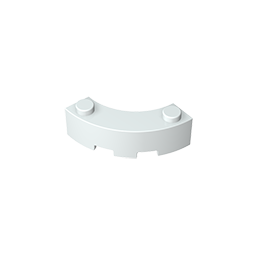 5152 | Brick, Round Corner 3 x 3 Macaroni with 2 Studs