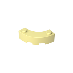 5152 | Brick, Round Corner 3 x 3 Macaroni with 2 Studs