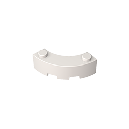 5152 | Brick, Round Corner 3 x 3 Macaroni with 2 Studs