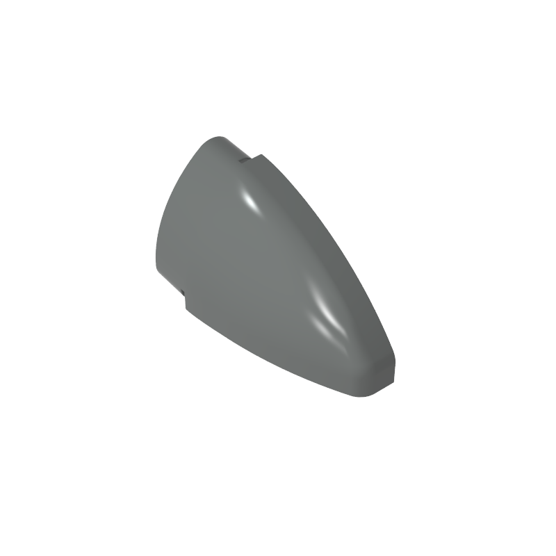 2438 | Technical Panel Curved 5 x 3 x 2 Corner Quarter Ellipse, Left