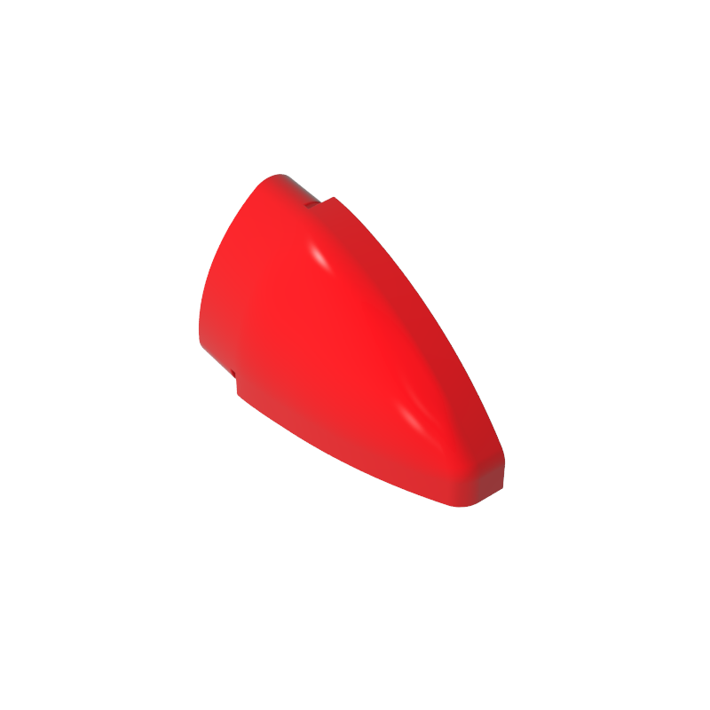 2438 | Technical Panel Curved 5 x 3 x 2 Corner Quarter Ellipse, Left