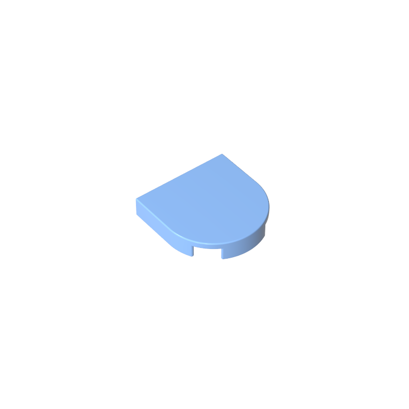 5520 | Tile, Round 2 x 2 Half Circle Extended