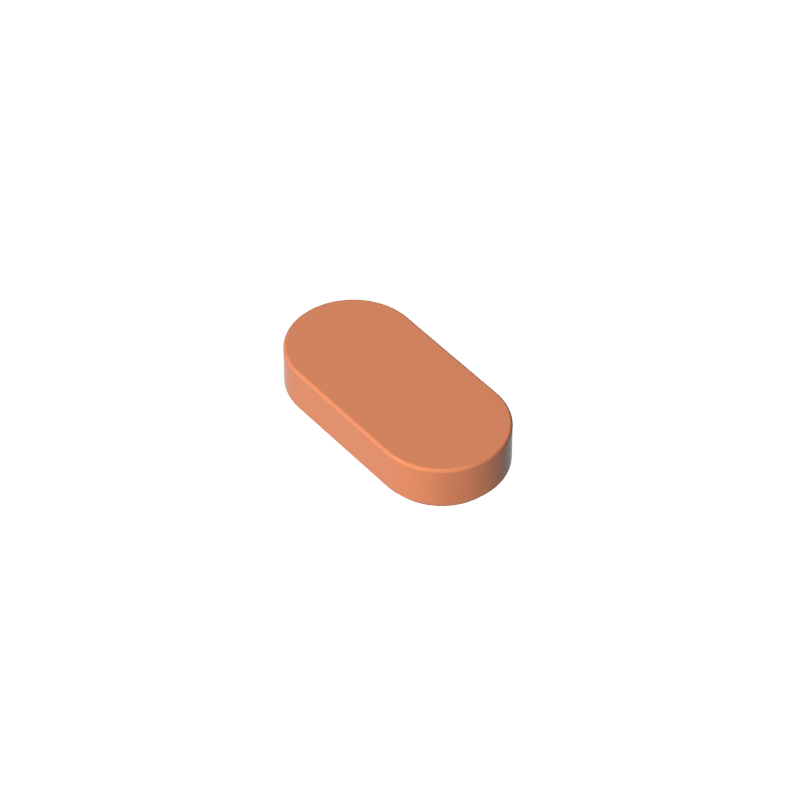 1126 | Tile, Round 1 x 2 Oval