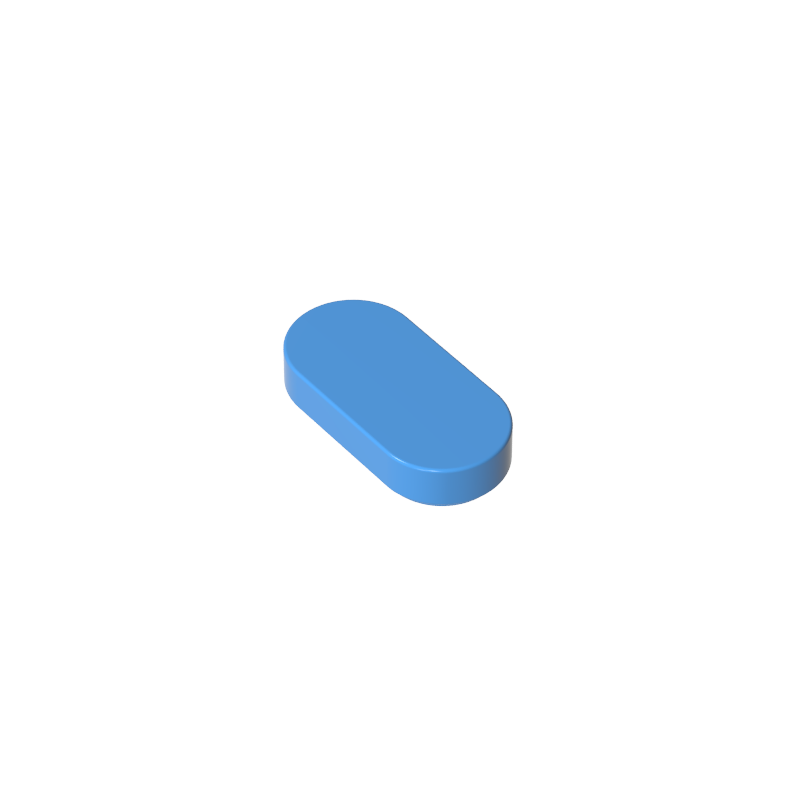 1126 | Tile, Round 1 x 2 Oval