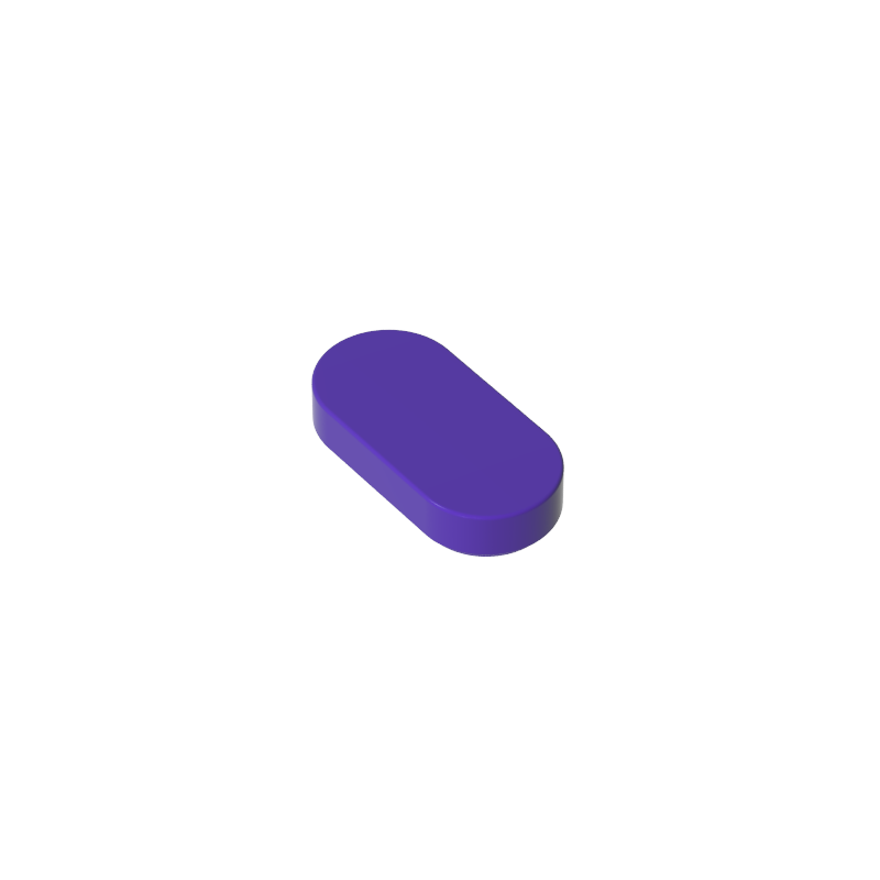 1126 | Tile, Round 1 x 2 Oval