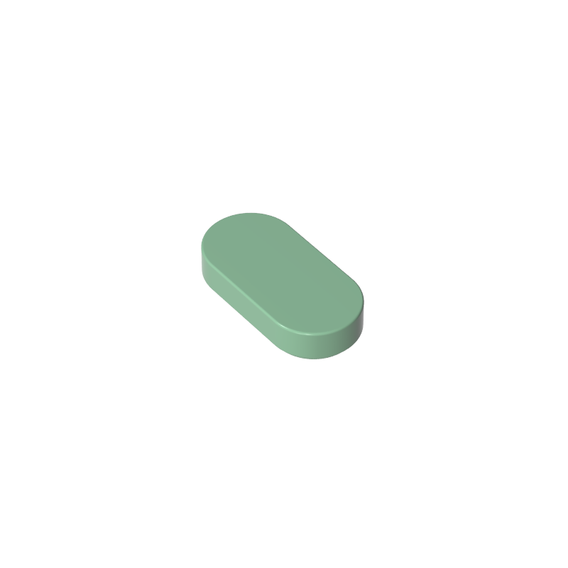 1126 | Tile, Round 1 x 2 Oval