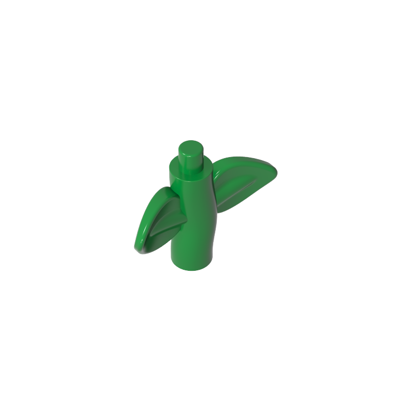 1747 | Plant Stem / Stalk with Bar, Bar Holder, and 2 Leaves