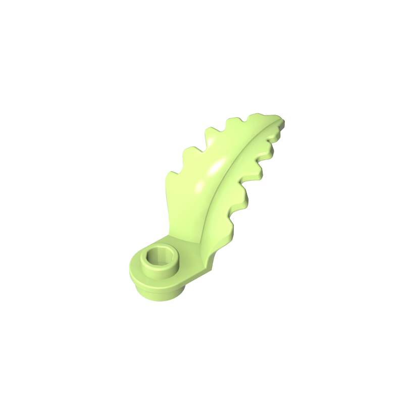 2682a | Plant Plate, Round 1 x 1 with Curved, Upright Leaf