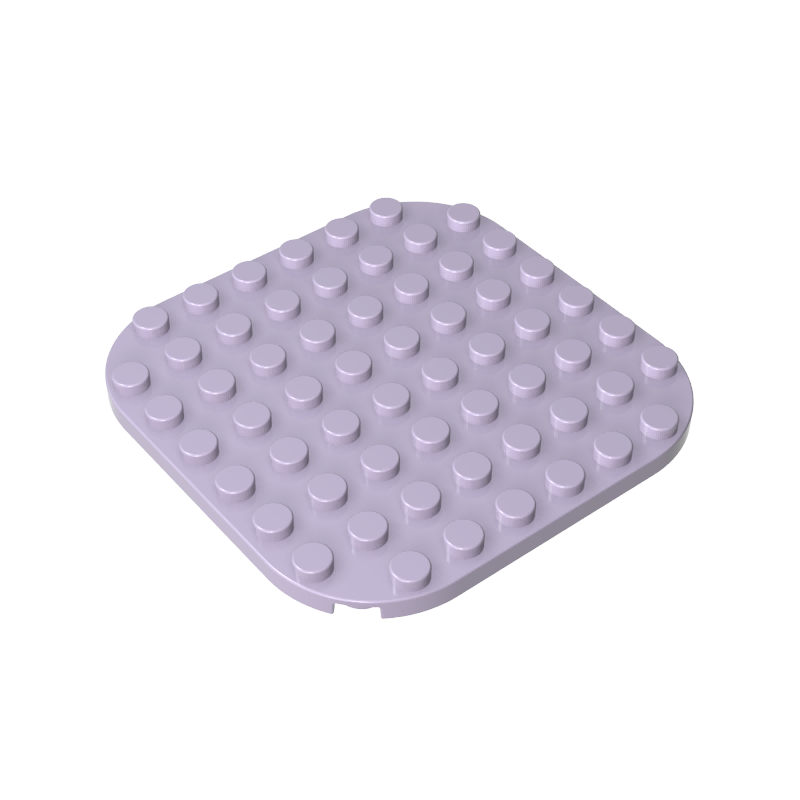 65140 | Plate, Round 8 x 8 with Rounded Corners