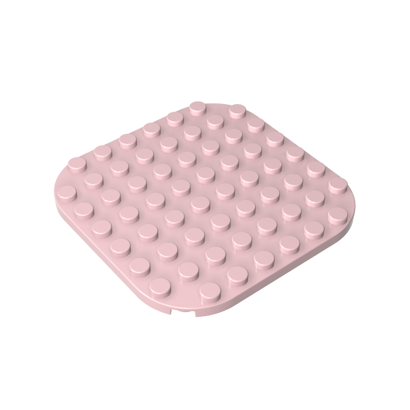 65140 | Plate, Round 8 x 8 with Rounded Corners
