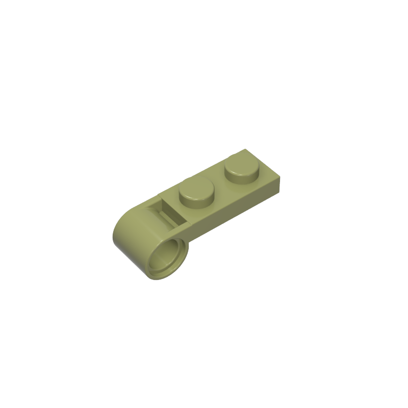 3172 | Plate, Modified 1 x 2 with Pin Hole on End