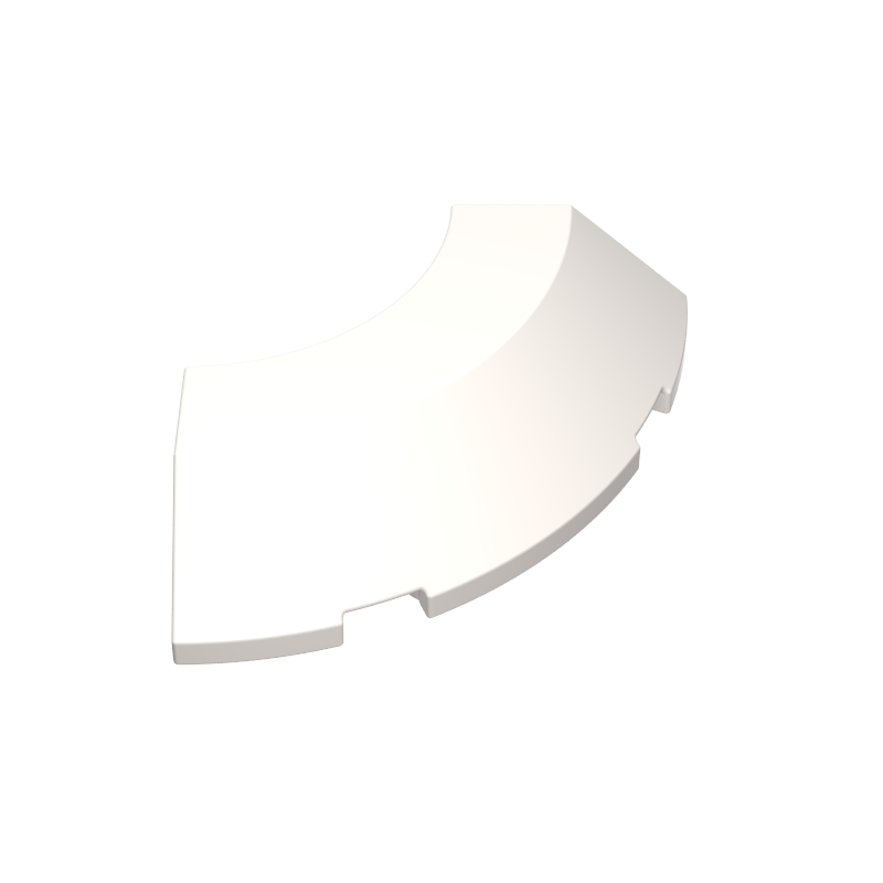 5649 | Brick, Round Corner 4 x 4 with Slope 45 Edge without Studs