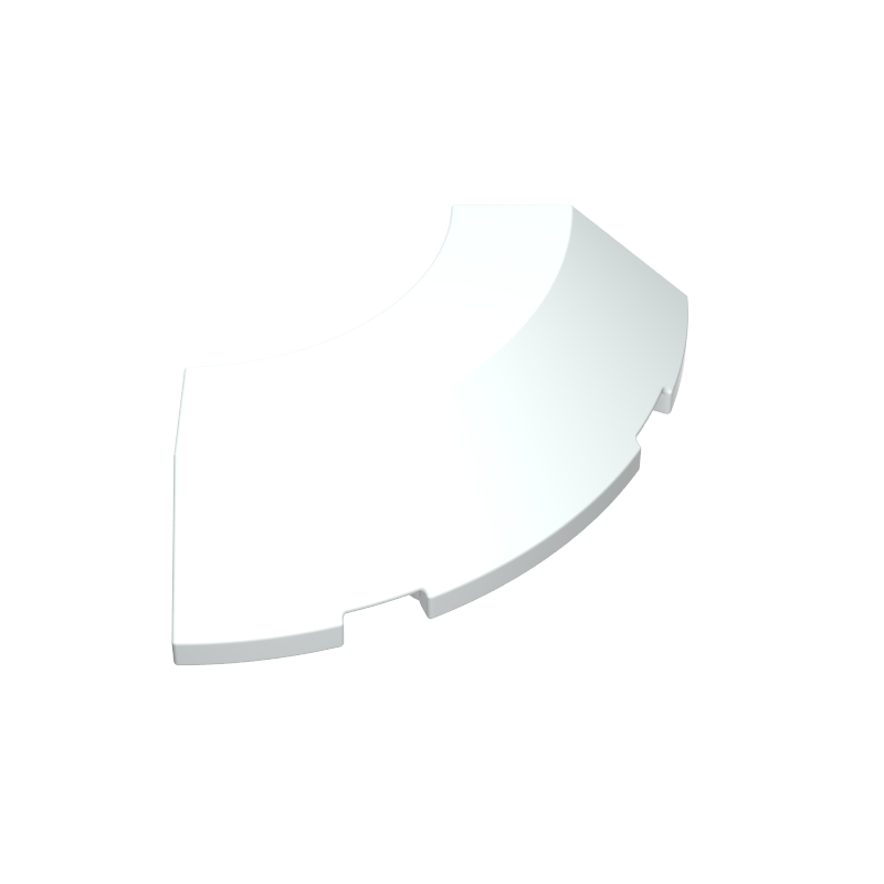 5649 | Brick, Round Corner 4 x 4 with Slope 45 Edge without Studs
