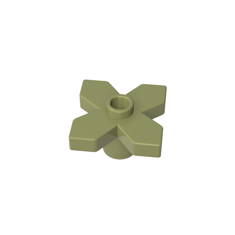 4727 | Plant Flower 2 x 2 Leaves - Angular