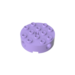 6222 | Brick, Round 4 x 4 with 4 Side Pin Holes and Center Axle Hole