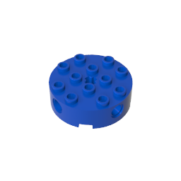 6222 | Brick, Round 4 x 4 with 4 Side Pin Holes and Center Axle Hole