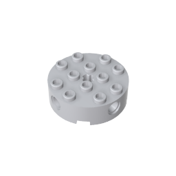 6222 | Brick, Round 4 x 4 with 4 Side Pin Holes and Center Axle Hole
