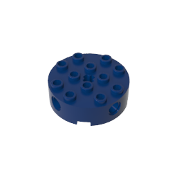 6222 | Brick, Round 4 x 4 with 4 Side Pin Holes and Center Axle Hole