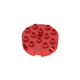 6222 | Brick, Round 4 x 4 with 4 Side Pin Holes and Center Axle Hole