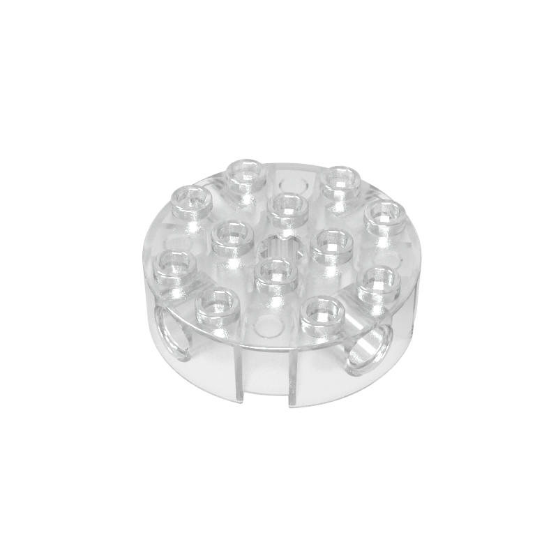 6222 | Brick, Round 4 x 4 with 4 Side Pin Holes and Center Axle Hole