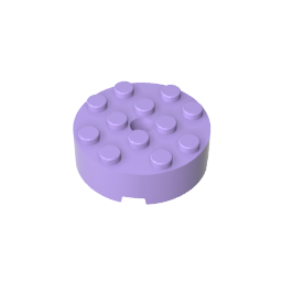 87081 | Brick, Round 4 x 4 with Hole
