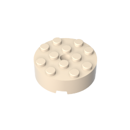 87081 | Brick, Round 4 x 4 with Hole