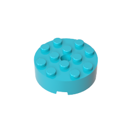 87081 | Brick, Round 4 x 4 with Hole