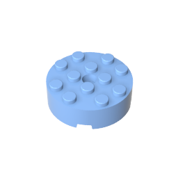 87081 | Brick, Round 4 x 4 with Hole