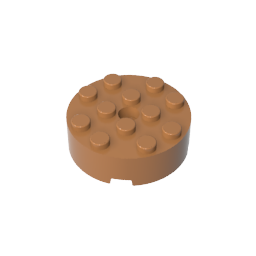 87081 | Brick, Round 4 x 4 with Hole