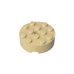 87081 | Brick, Round 4 x 4 with Hole
