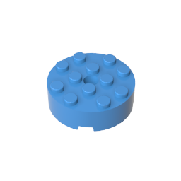 87081 | Brick, Round 4 x 4 with Hole
