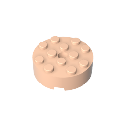 87081 | Brick, Round 4 x 4 with Hole