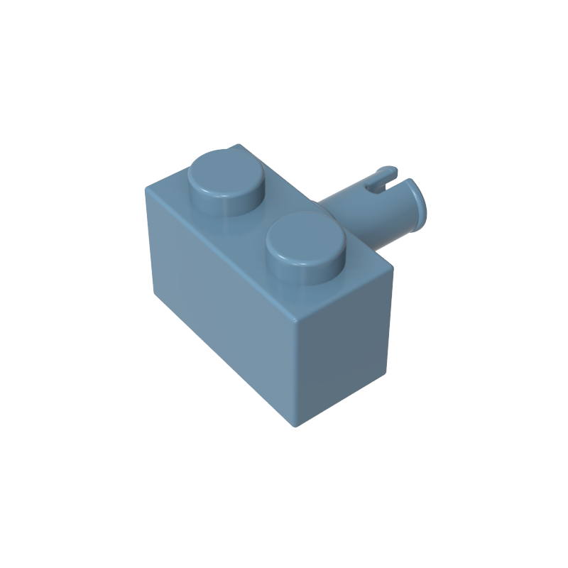 2458 | Brick, Modified 1 x 2 with Pin