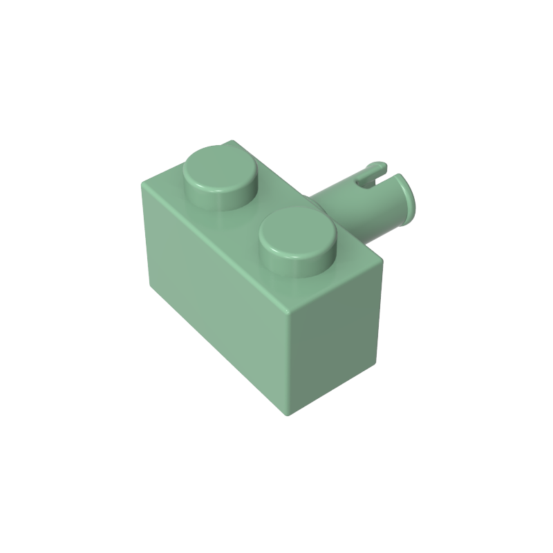 2458 | Brick, Modified 1 x 2 with Pin