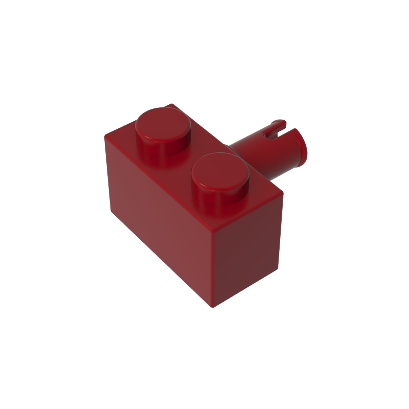 2458 | Brick, Modified 1 x 2 with Pin